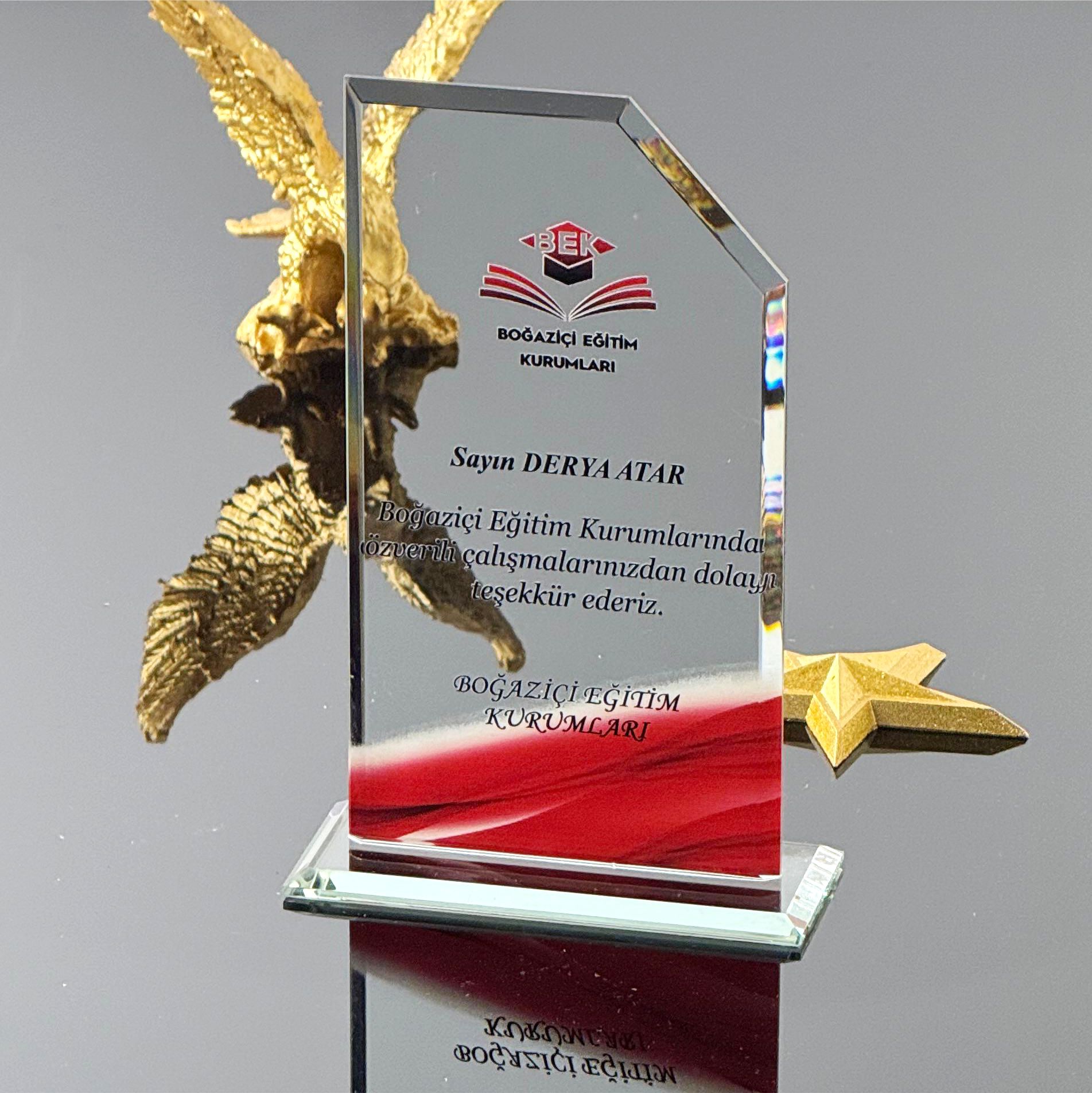 P105 Kristal Cam Plaket