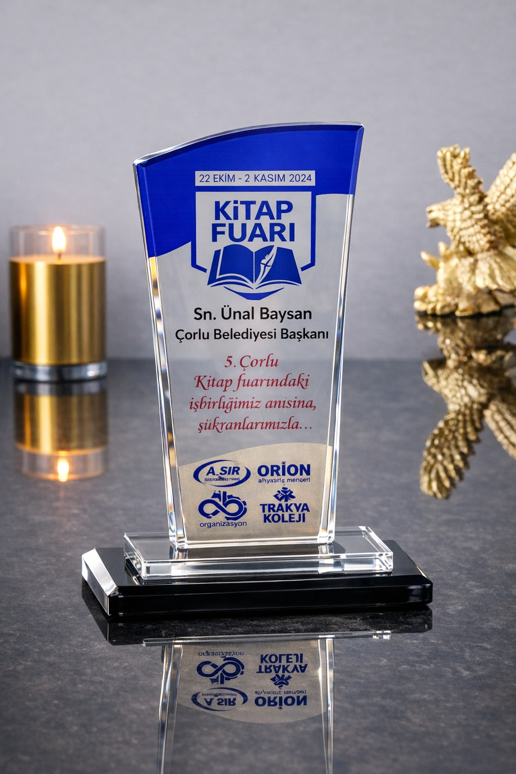 p221 Kristal Cam Plaket